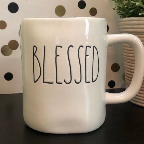 Rae Dunn BLESSED ceramic mug